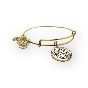 Alex and Ani ❤︎︎ Because I Love You Mom Expandable Bangle Bracelet ❤︎︎ Gold ❤︎︎